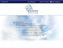 Tablet Screenshot of cooperfuneralhome.ca